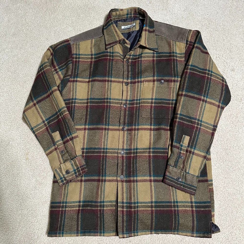 Firethorn Plaid Flannel Shirt Jacket-Sz M